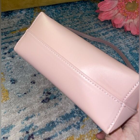 Samara Vegan Leather “Peony” Shoulder Bag Blush - Picture 6 of 7